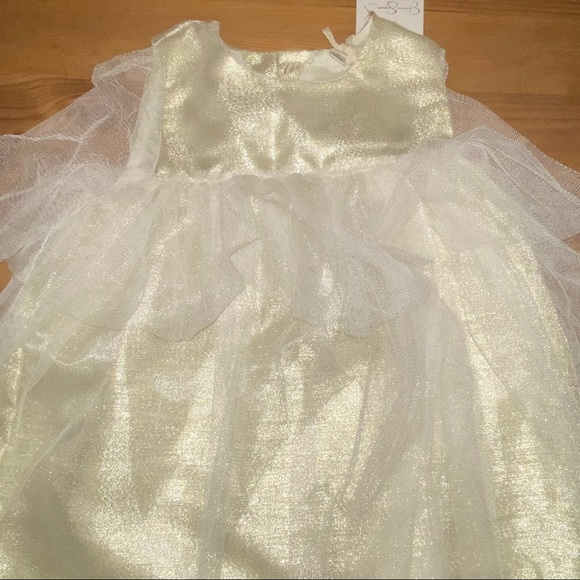 Jessica Simpson gold dress 2T - Picture 3 of 5